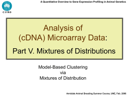 Mixtures of Distributions