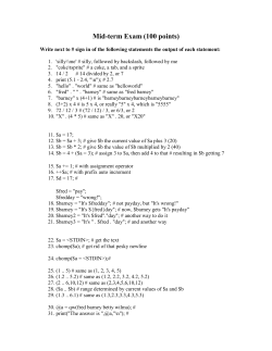 Mid-term Exam (100 points)