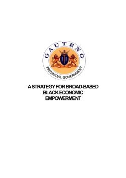 GPG BBBEE Strategy - Gestalt Growth Strategies