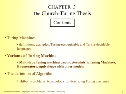 Non-deterministic Turing Machine