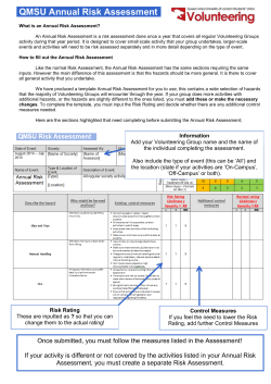 General Risk Assessment Form