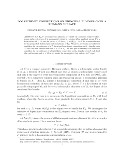 LOGARITHMIC CONNECTIONS ON PRINCIPAL BUNDLES OVER