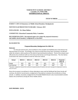 Information Sheet Boundary Realignment