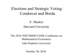 Majority Rule and Strategic Voting (work in progress)