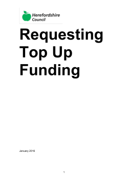How to apply for Top Up Funding