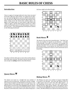 basic rules of chess - Fraser Heights Chess Club