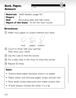 Rock, Paper, Scissors
