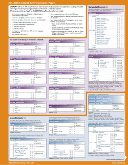 COLLADA 1.4 Quick Reference Card - Page 1