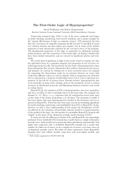 The First-Order Logic of Hyperproperties⋆