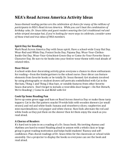 NEA`s Read Across America Activity Ideas