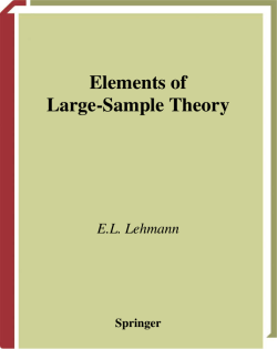 Elements of Large-Sample Theory