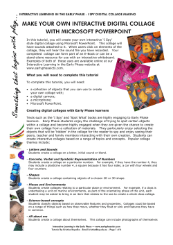 Make your own Interactive Digital Collage with Microsoft