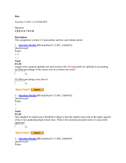 Due: Tue Oct 15 2013 12:10 PM PDT Question 1 2 3 4 5 6 7 8 9 10