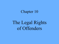 Legal Rights of Offenders