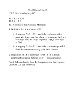 Due Monday May 19th. 11. 1 # 2, 3, 6, 10 11. 2 # 1, 3, 6 11.1
