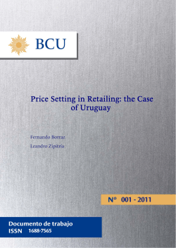 Price Setting in Retailing: the Case of Uruguay