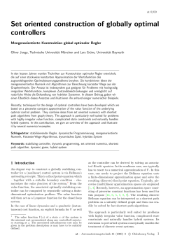 Set oriented construction of globally optimal controllers