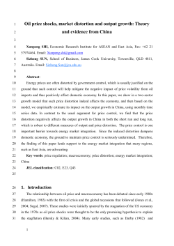 Oil price shocks, market distortion and output growth