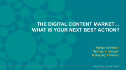 h the digital content market&hellip; what is your next best action?
