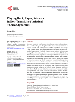 Playing Rock, Paper, Scissors in Non