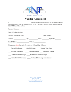 Become a Vendor - Columbia Greek Picnic
