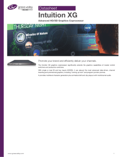 Intuition XG - Grass Valley