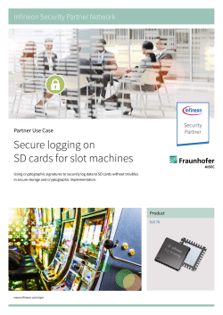 Secure logging on SD cards for slot machines