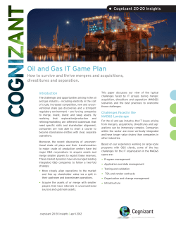 Oil and Gas IT Game Plan