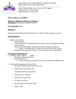 Senate Meeting Minutes (1-19-16)