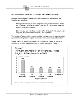 Description of Smoking Status by Pregnancy Period