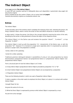 The Indirect Object - Biblioteca RegieLive