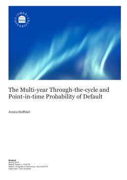 The Multi-year Through-the-cycle and Point-in