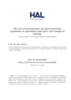 The role of environmental and land transaction regulations on