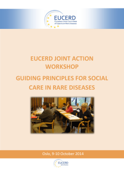 EUCERD Joint Action Workshop on Guiding Principles for