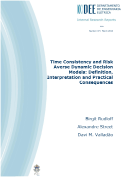 Time Consistency and Risk Averse Dynamic Decision