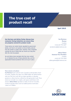The true cost of product recall