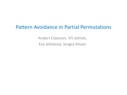 Permutations, sequences, and partially ordered sets