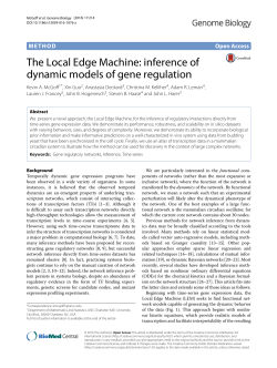 The Local Edge Machine: inference of dynamic models of gene