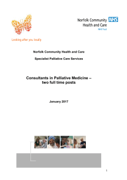 Norfolk Community Health and Care Specialist Palliative