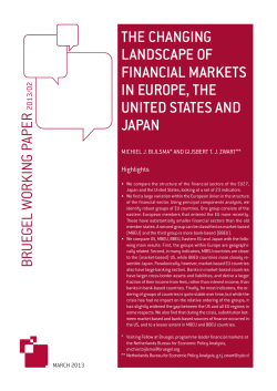 the changing landscape of financial markets in europe, the