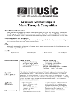 GA Theory.11-12 - University of South Carolina