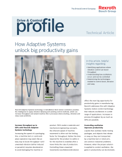 Bosch Rexroth Adaptive Systems Tech Paper