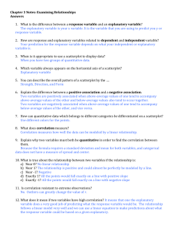 3). Correlation and least-squares regression lines are not resistant.