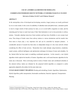 APPLICATION OF GENETIC ALGORITHMS AND HEURISTIC