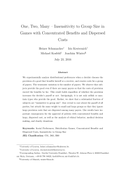 One, Two, Many &ndash; Insensitivity to Group Size in Games with