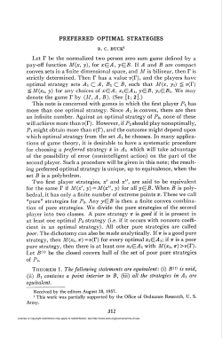 PREFERRED OPTIMAL STRATEGIES 312
