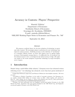 Accuracy in Contests: Players`Perspective - S-WoPEc