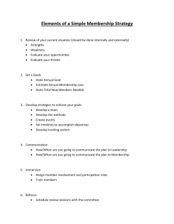 Elements of Basic Strategic Plan