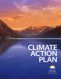 Climate Action Plan - Province of British Columbia