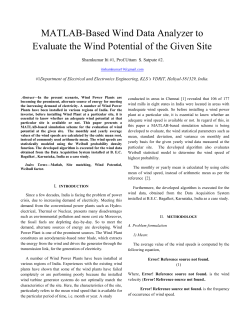 Abstract&mdash;In the present scenario, Wind Power Plants are becoming